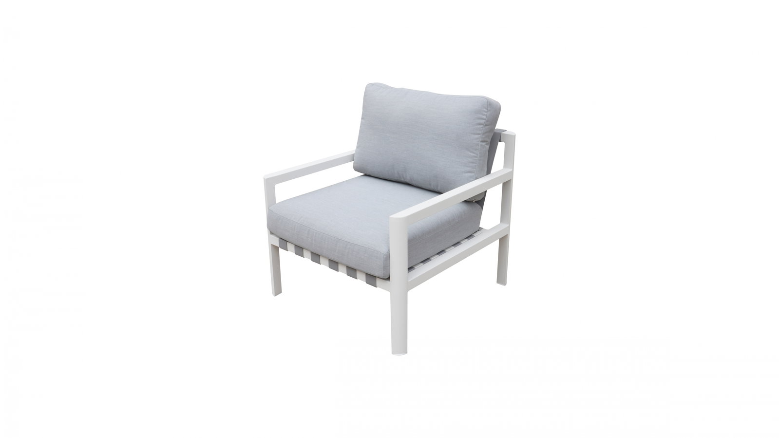 Manly White Outdoor Armchair