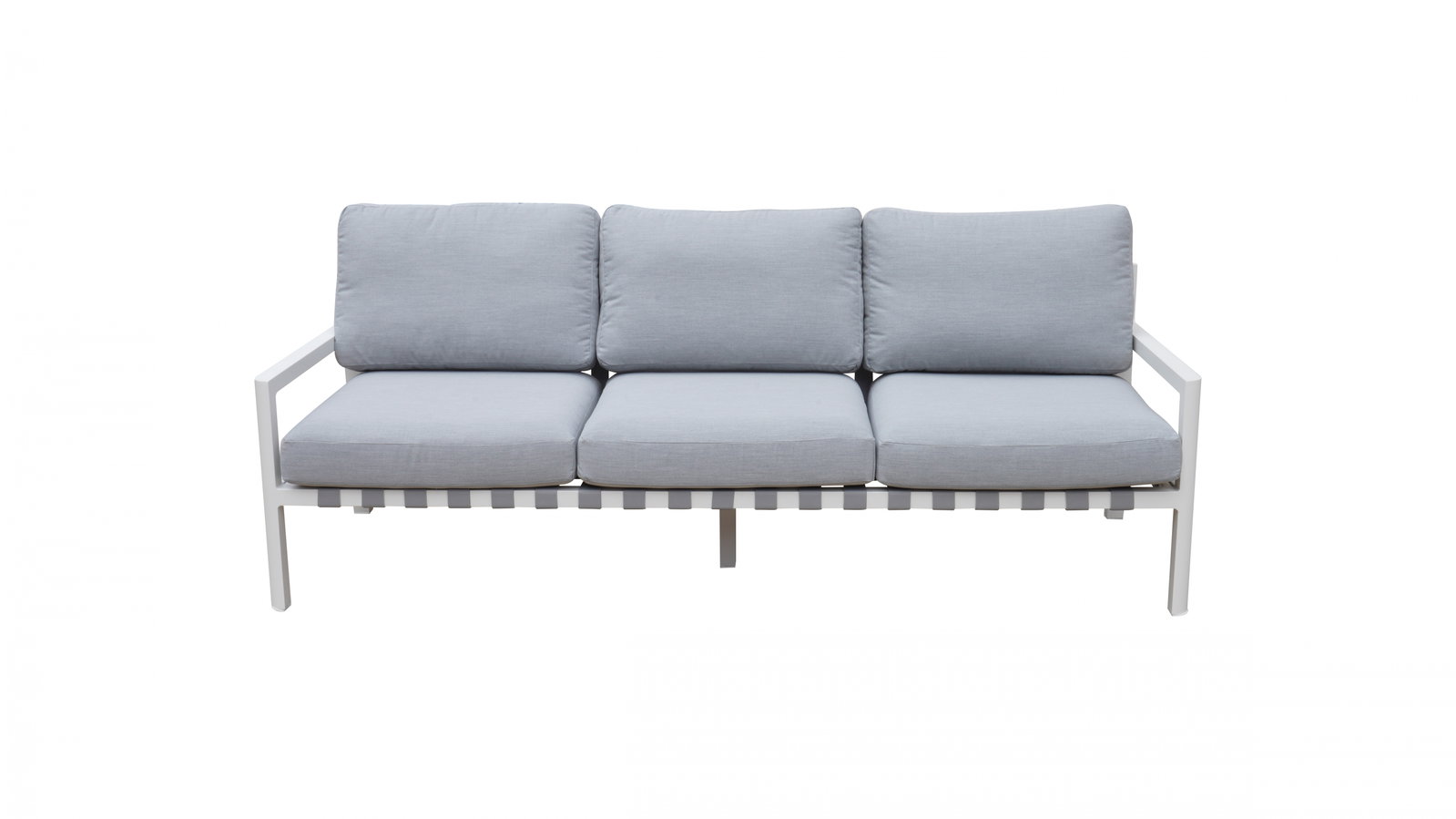 Manly White Outdoor Three Seat Sofa