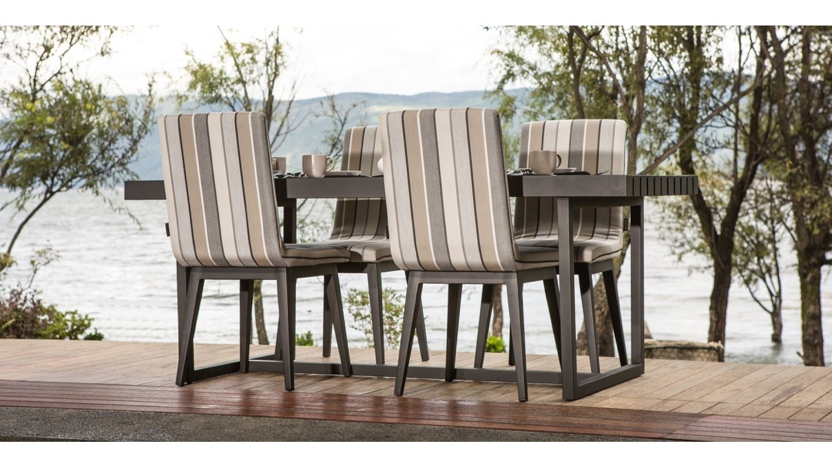 Elite 7-piece Outdoor Aluminium Dining Set With Kroes Chairs