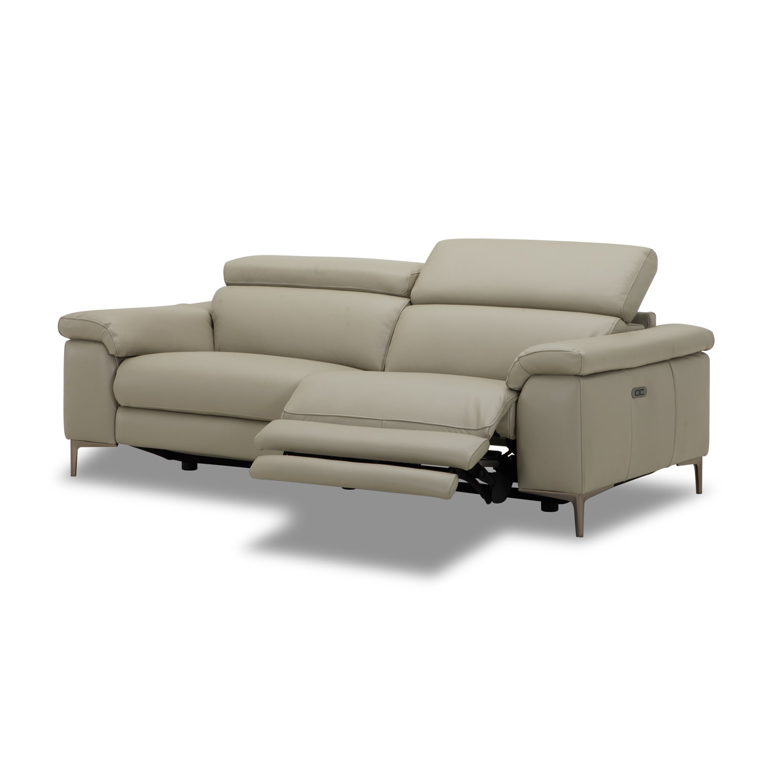 Carlisle Leather Three Seat Sofa Power Recliner