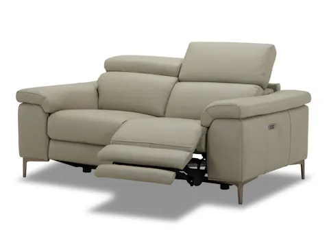Carlisle Leather Two Seat Sofa Power Recliner