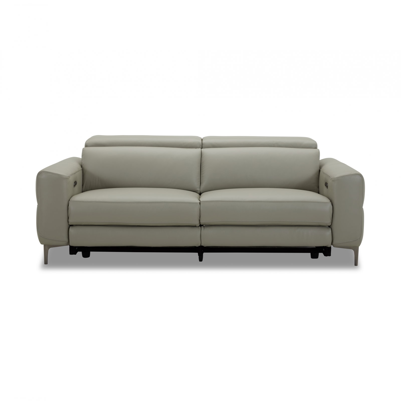 Osten Leather Three Seat Sofa Power Recliner, Power Headrest