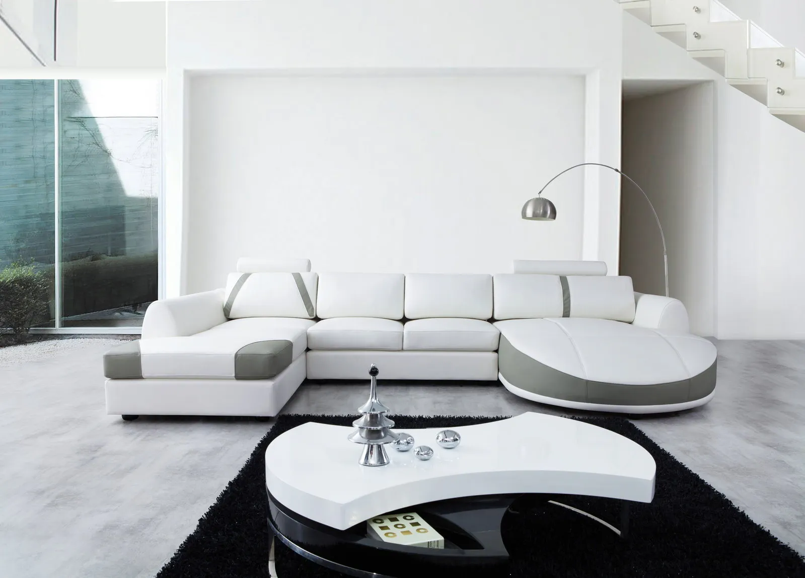 Messina Leather Chaise Lounge Option A