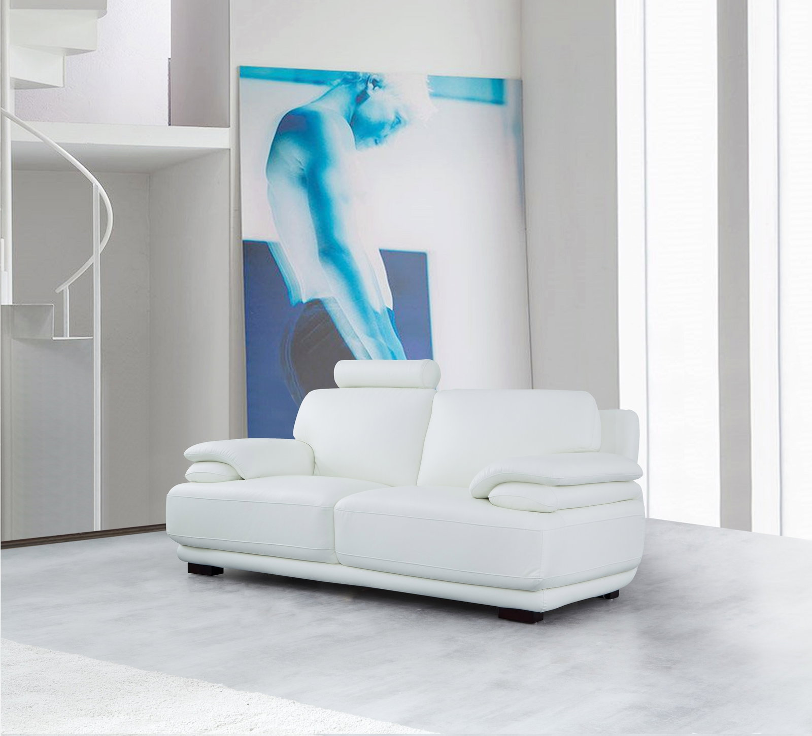 Juliet Leather Two Seat Sofa