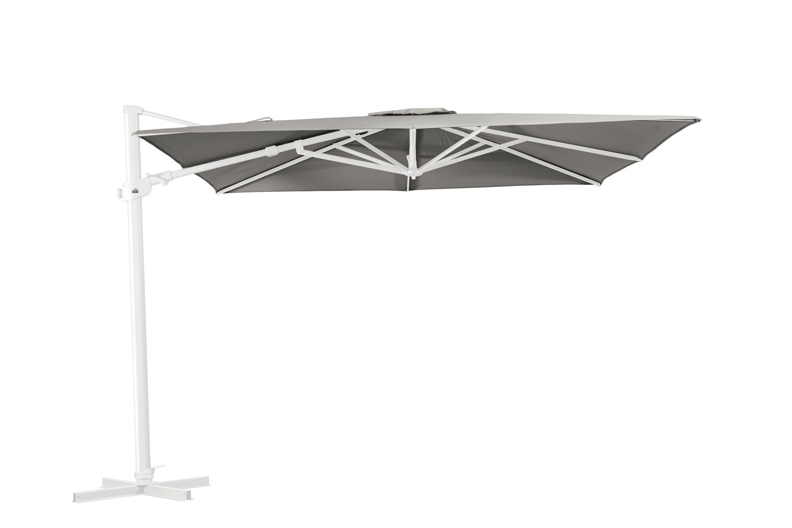 Shelta Regis Boulder White Outdoor Cantilever Umbrella
