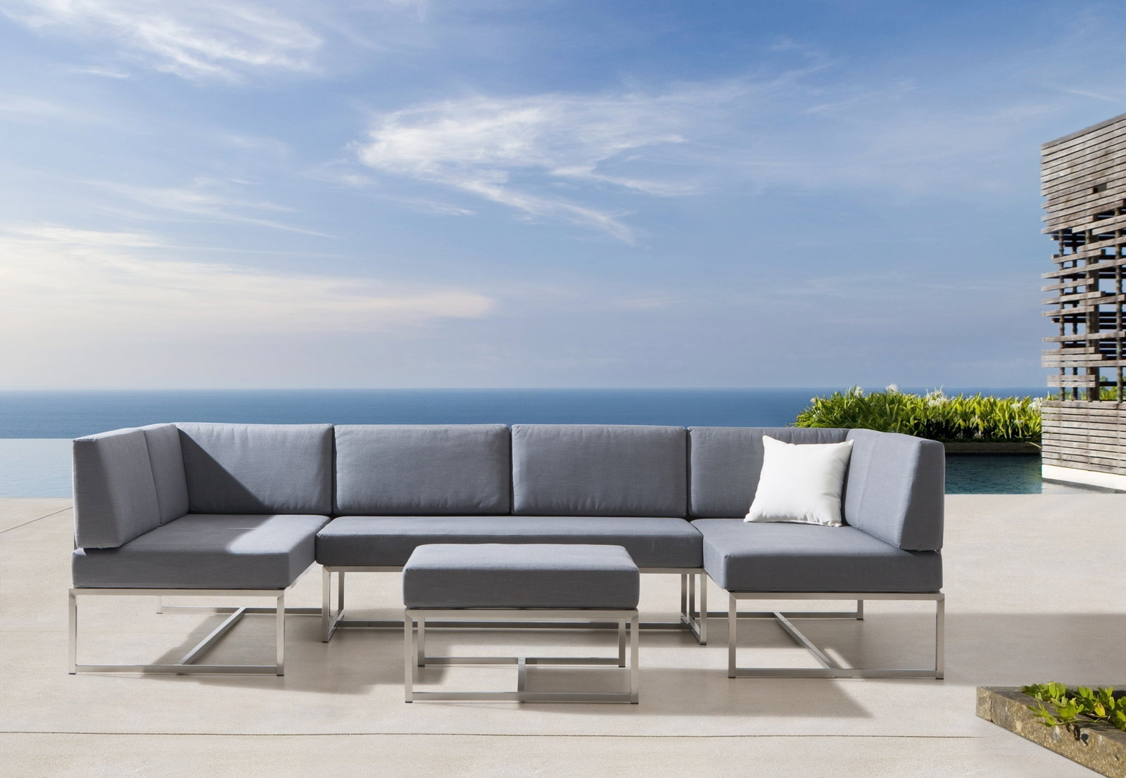Stainless Steel Outdoor Modular Lounges