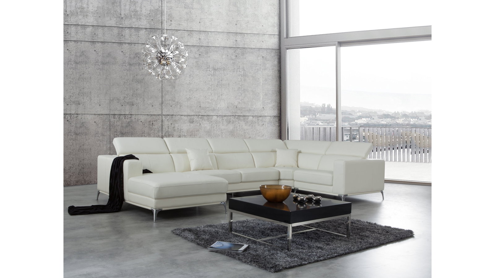 Club Leather Modular Lounge Option C