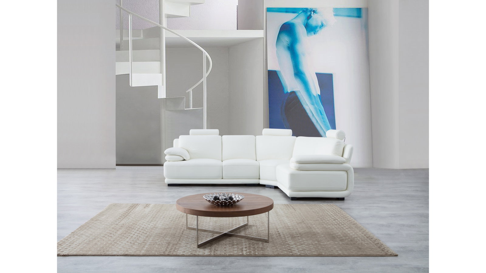 Juliet Leather Corner Lounge Option E