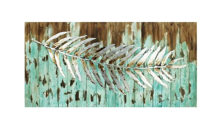 Wood & Metal Leaf Painting