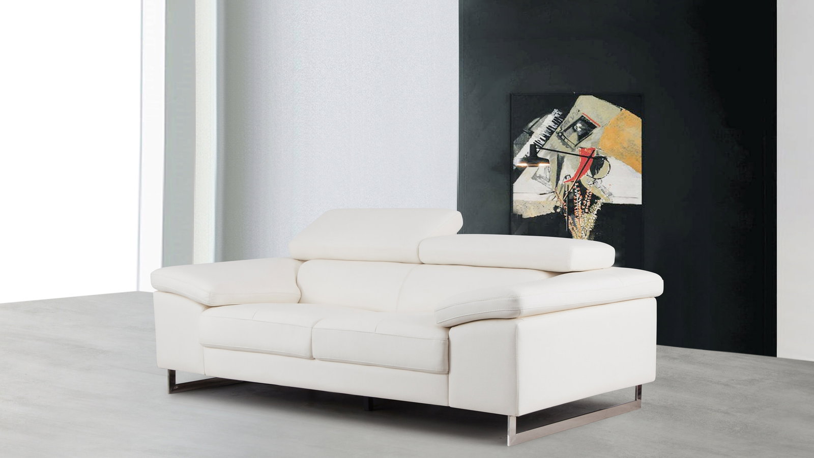 Boston Leather Two Seat Sofa