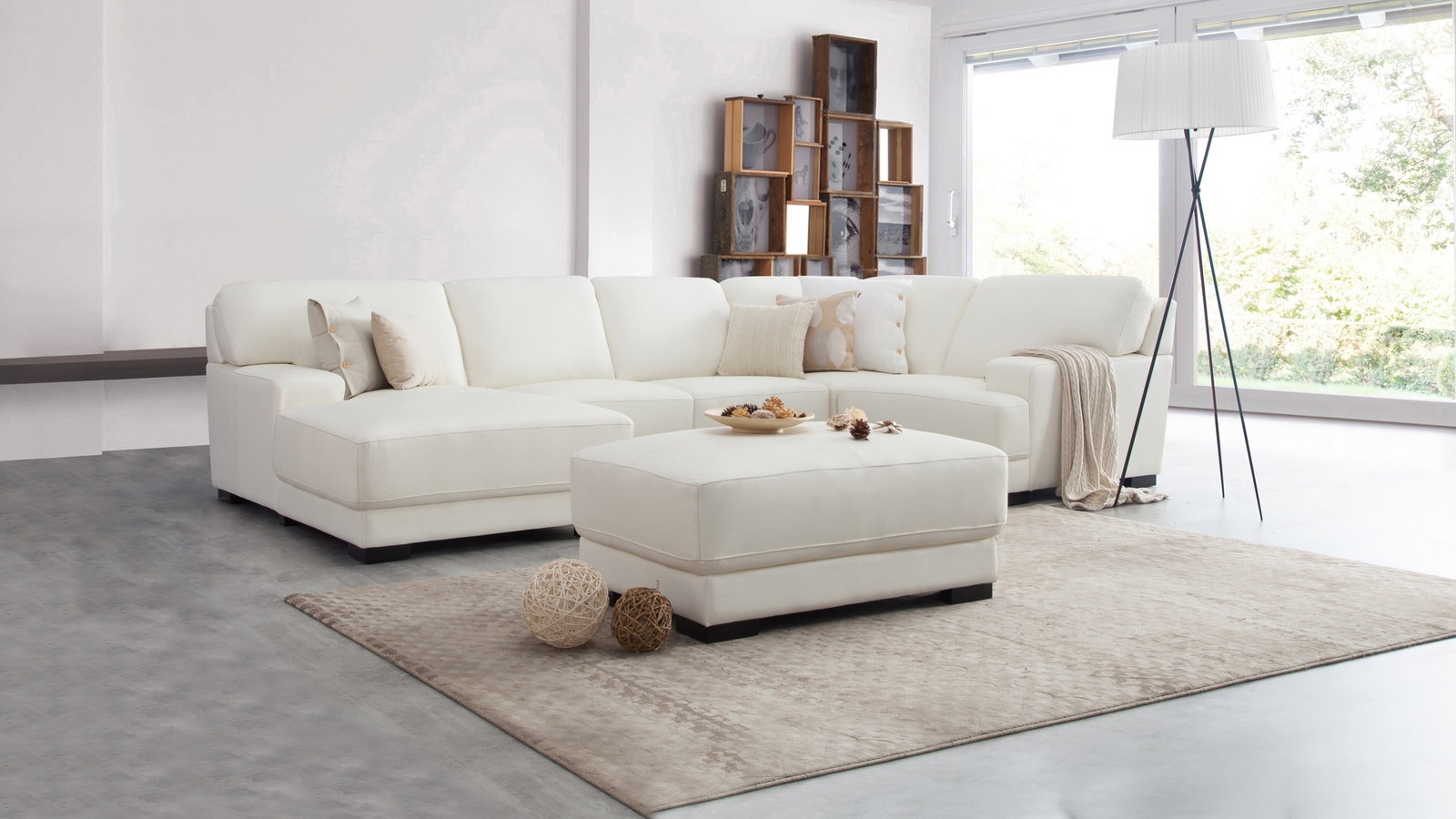Volante Leather Modular Lounge Option C