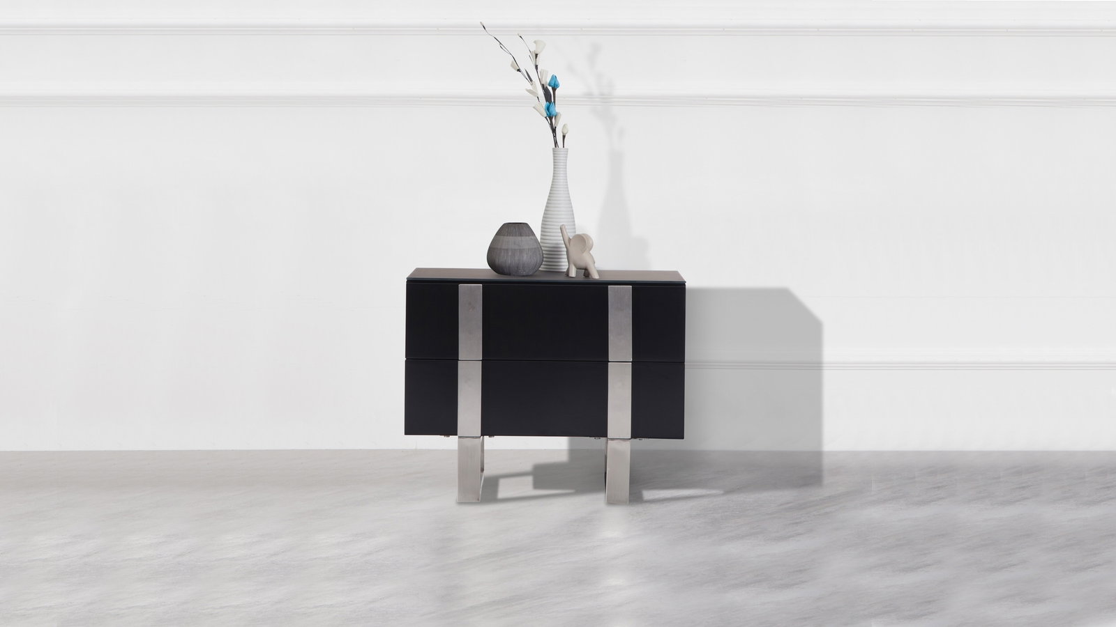 SHANGHAI Side Table (Finish Colour-black Matte - SKU742783) 1