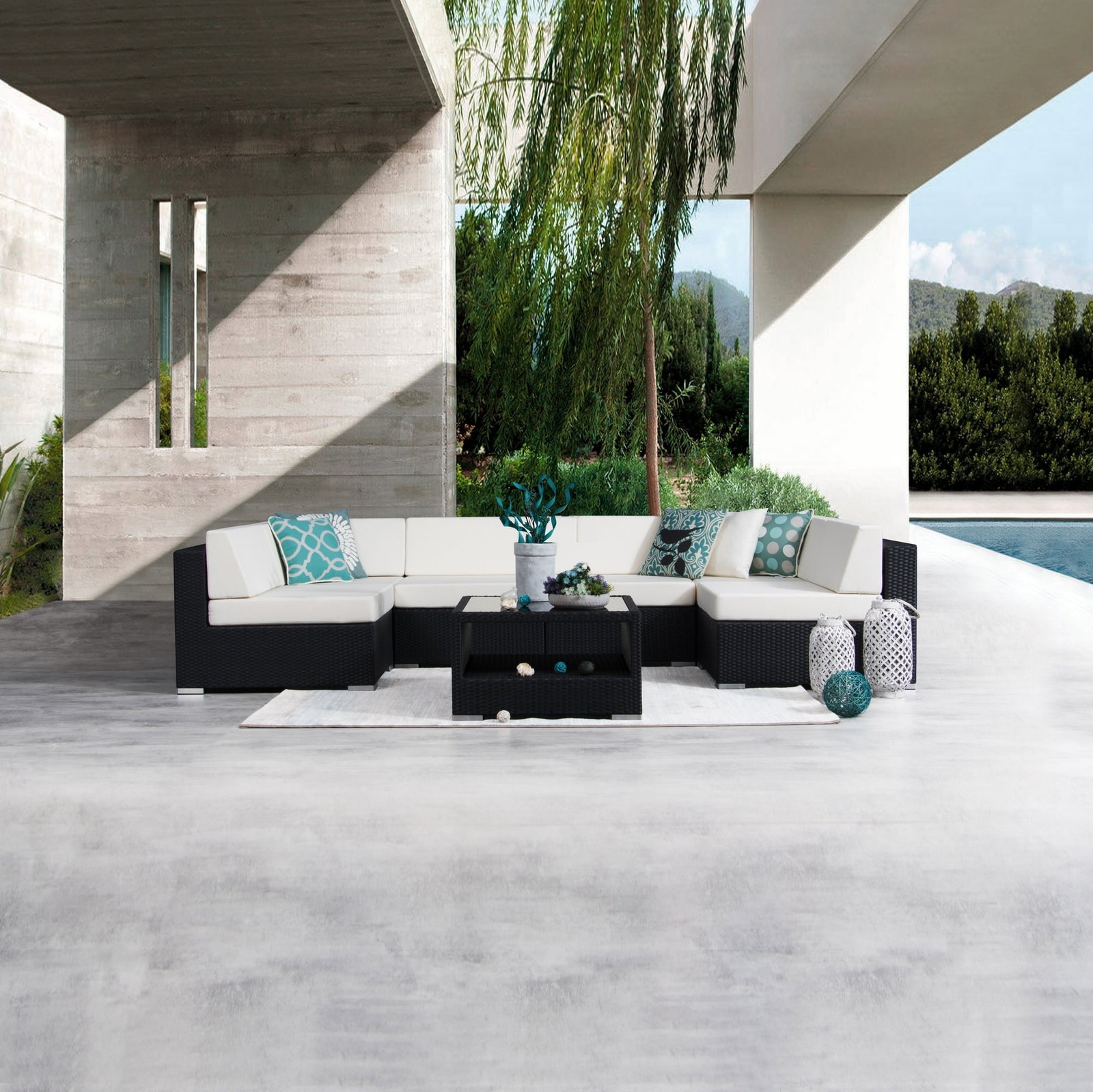 Wicker Outdoor Modular Lounges