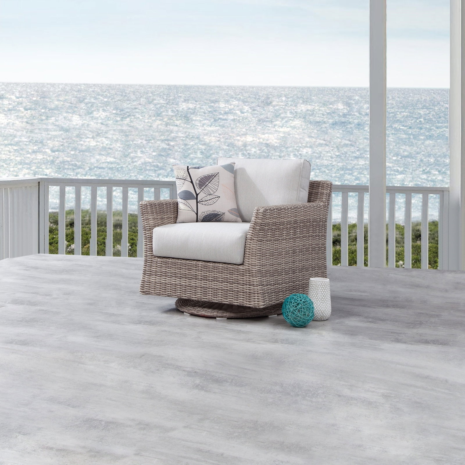 Savannah Outdoor Wicker Rocker Chair