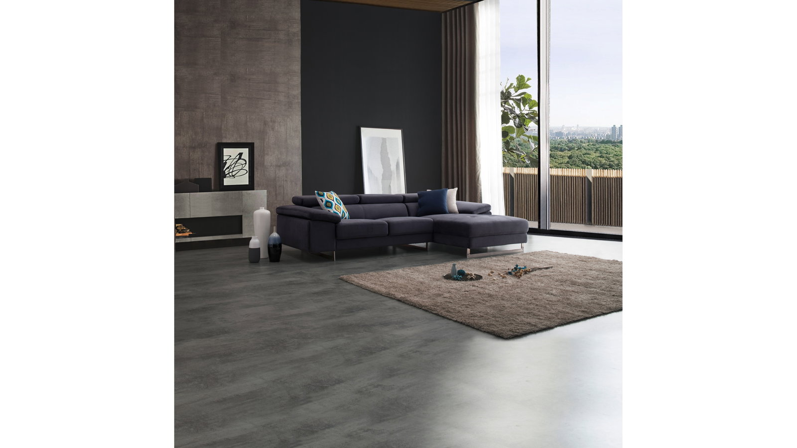 Boston Fabric Chaise Lounge Option A