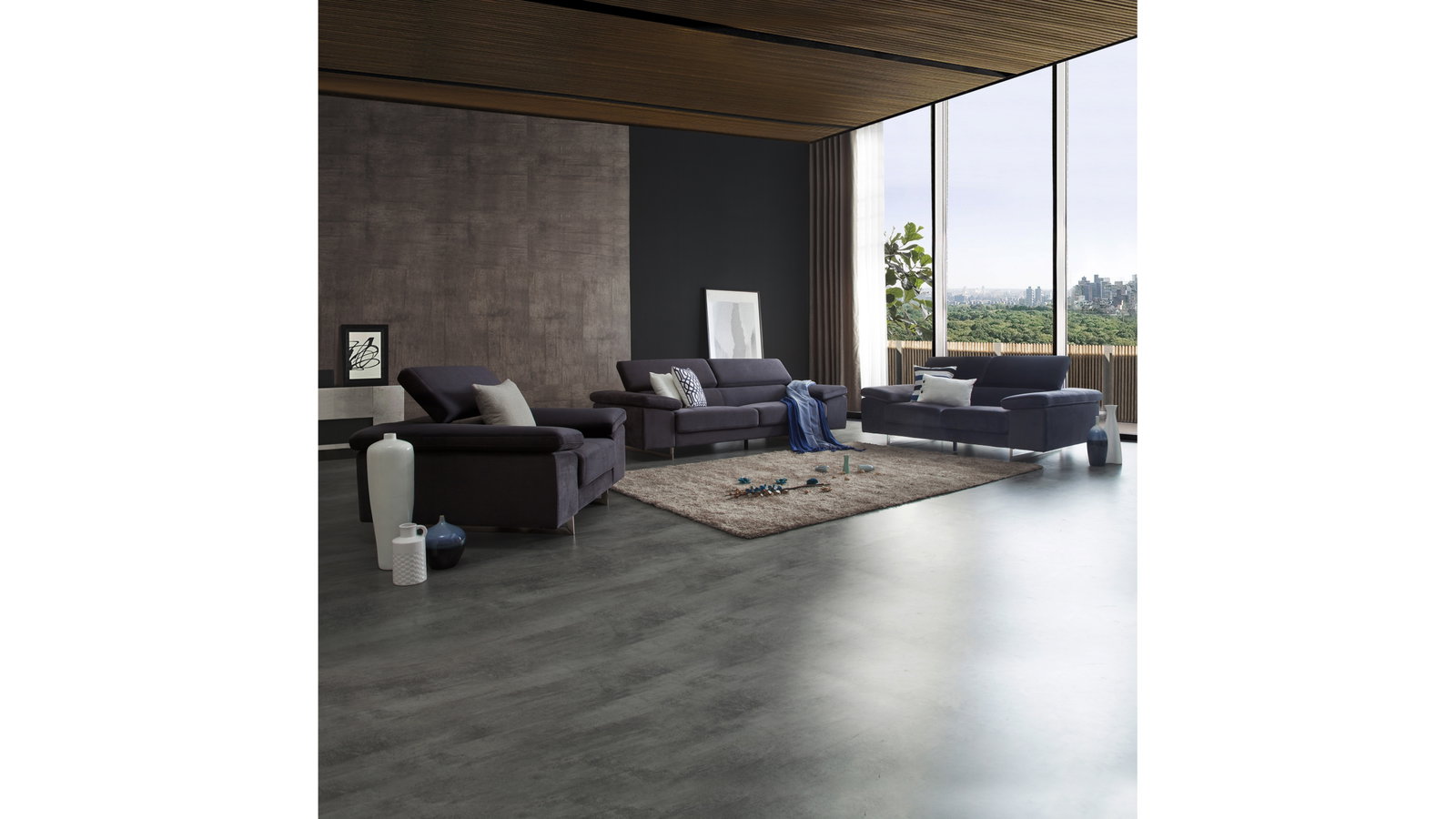Boston Fabric Sofa Suite 3 + 2 + 1
