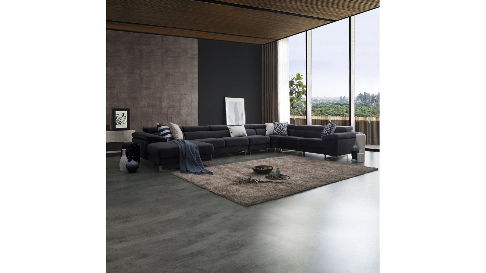 Boston Fabric Modular Lounge Option B