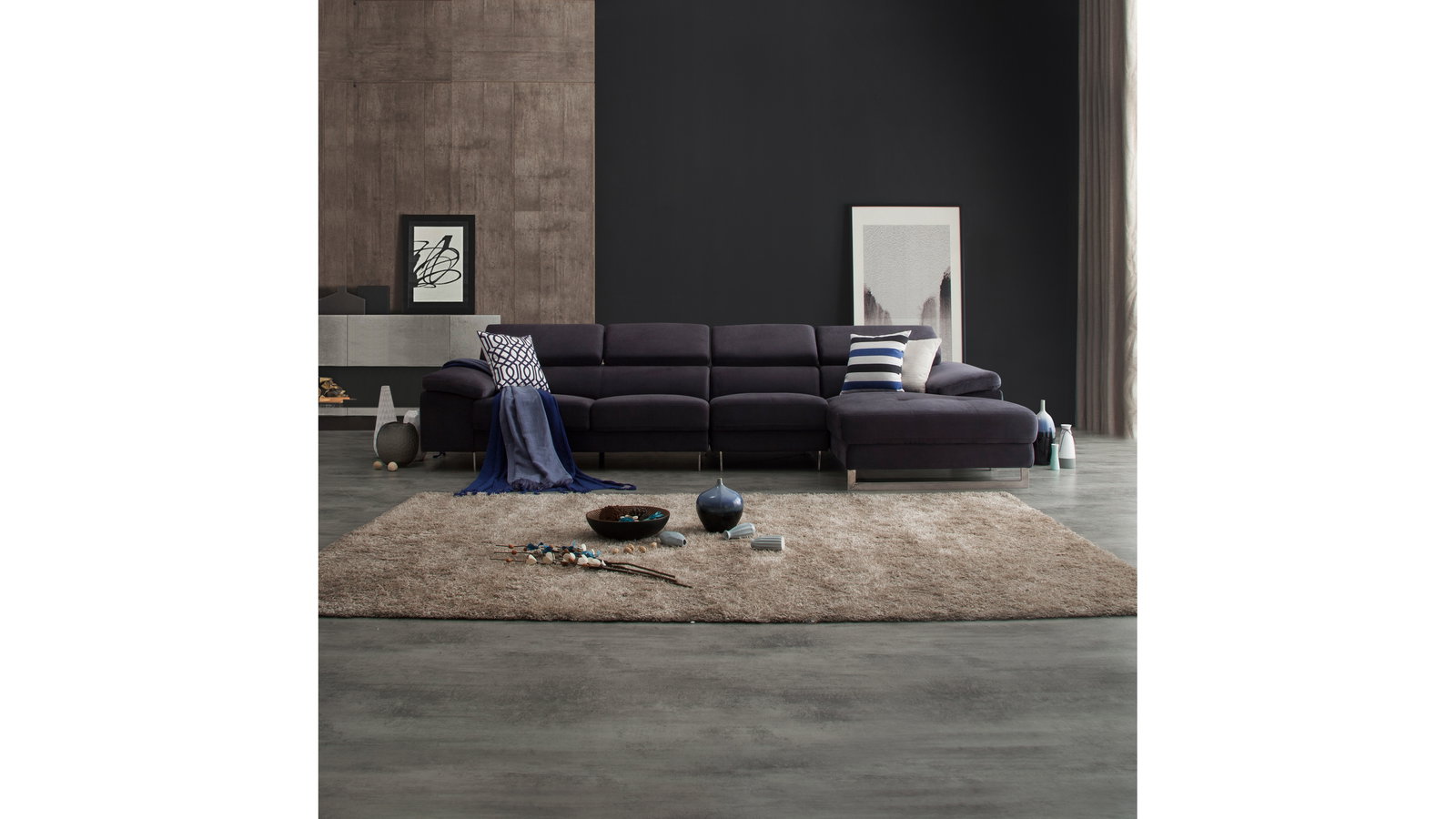 Boston Fabric Chaise Lounge Option B