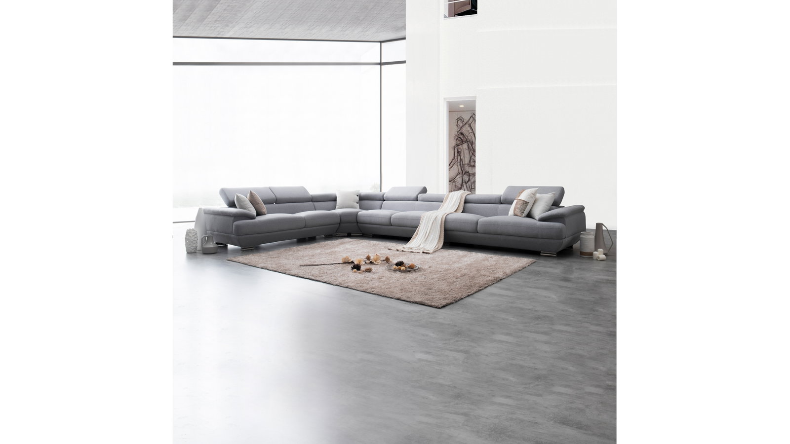 Lexington Fabric Corner Lounge Option C