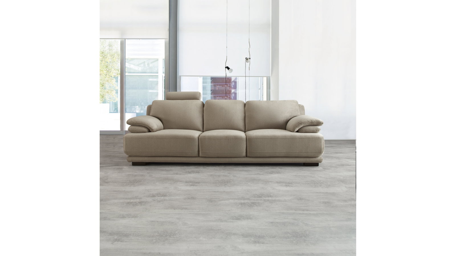 Juliet Fabric Three Seat Sofa