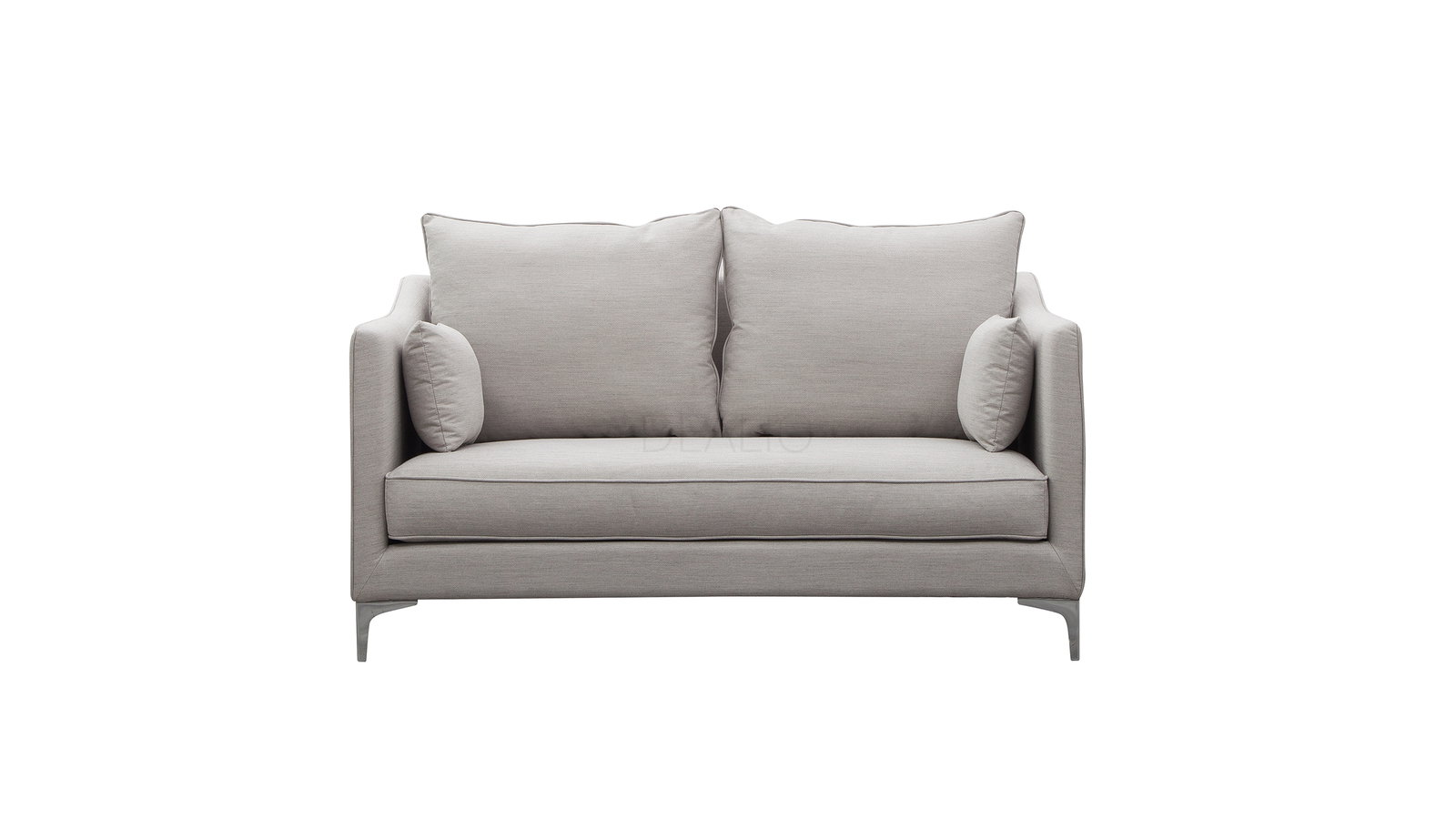 ADA Fabric Two Seat Sofa (Fabric- Gravity Sand ,leg-corner Leg  Chrome ,fill- Feather ,firmness- Soft - Sku1364460) 2