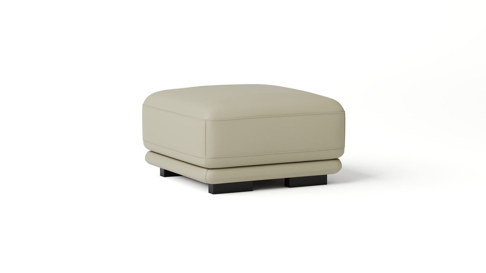 Juliet Leather Ottoman 75x75x45