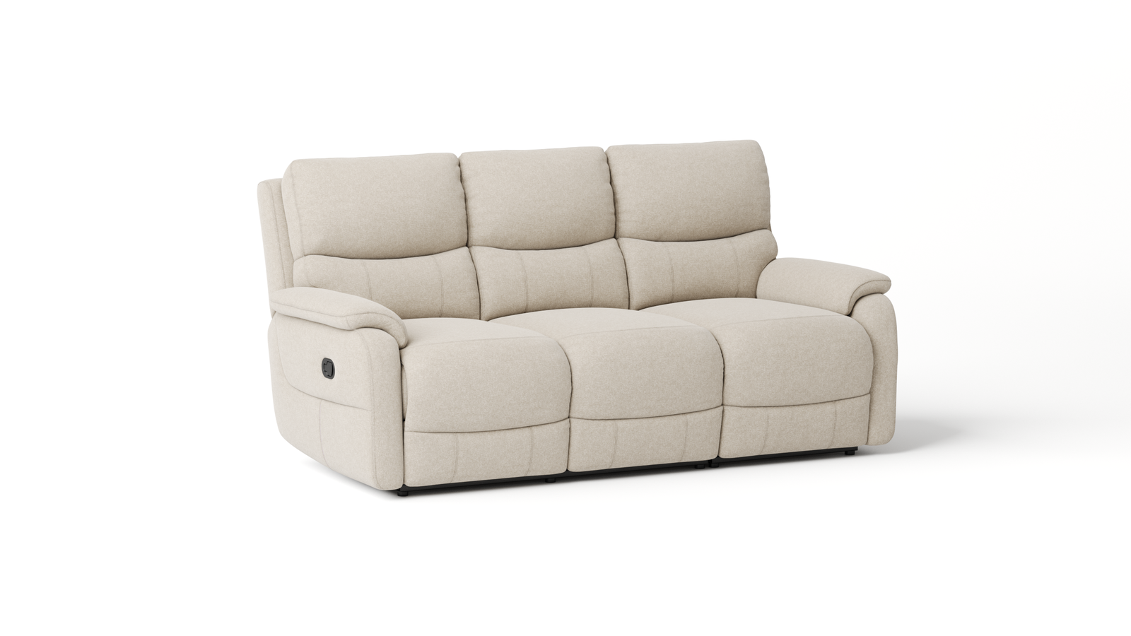 Kelsea Fabric Three Seater Sofa Manual Recliner