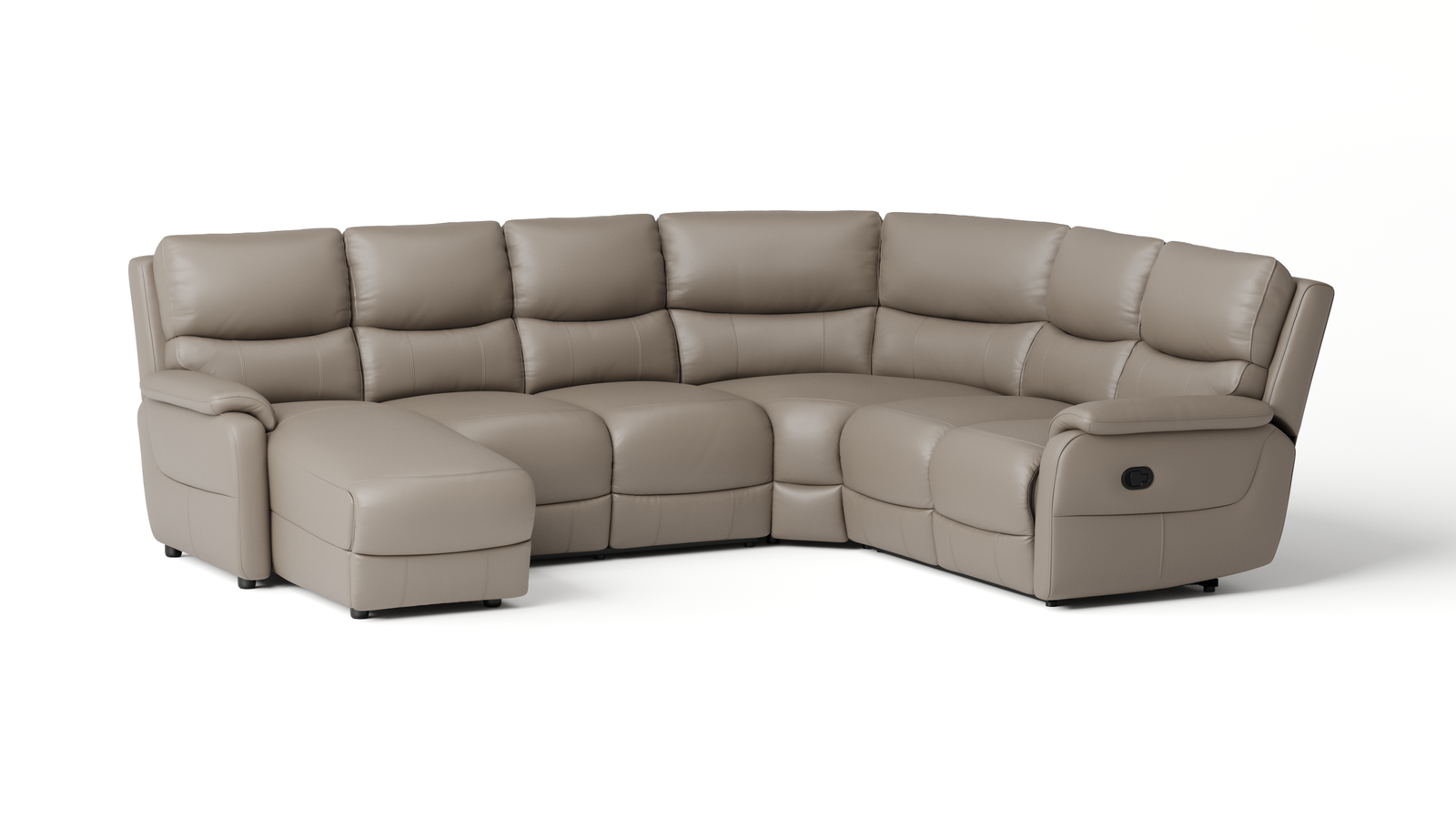 Kelsea Leather Modular Lounge Option A with Manual Recliner