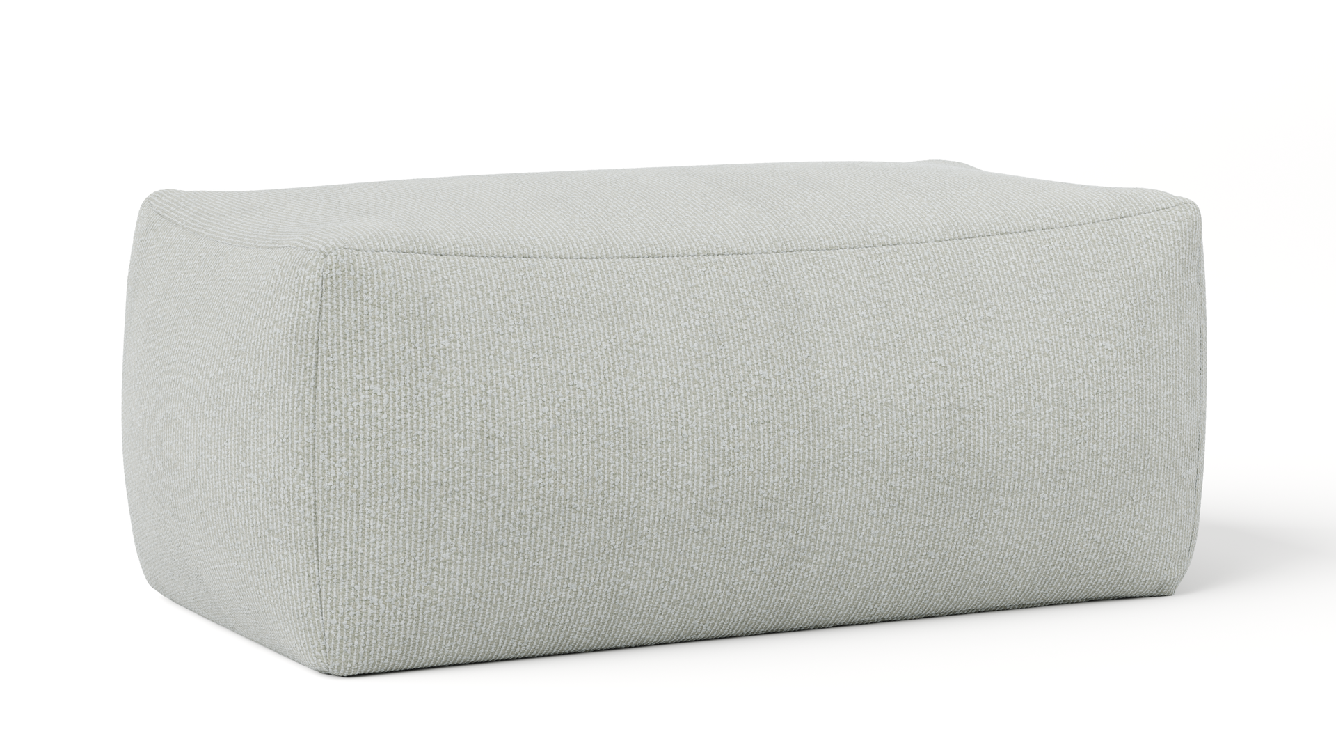 Lazyarvo Outdoor Fabric Ottoman in Latte
