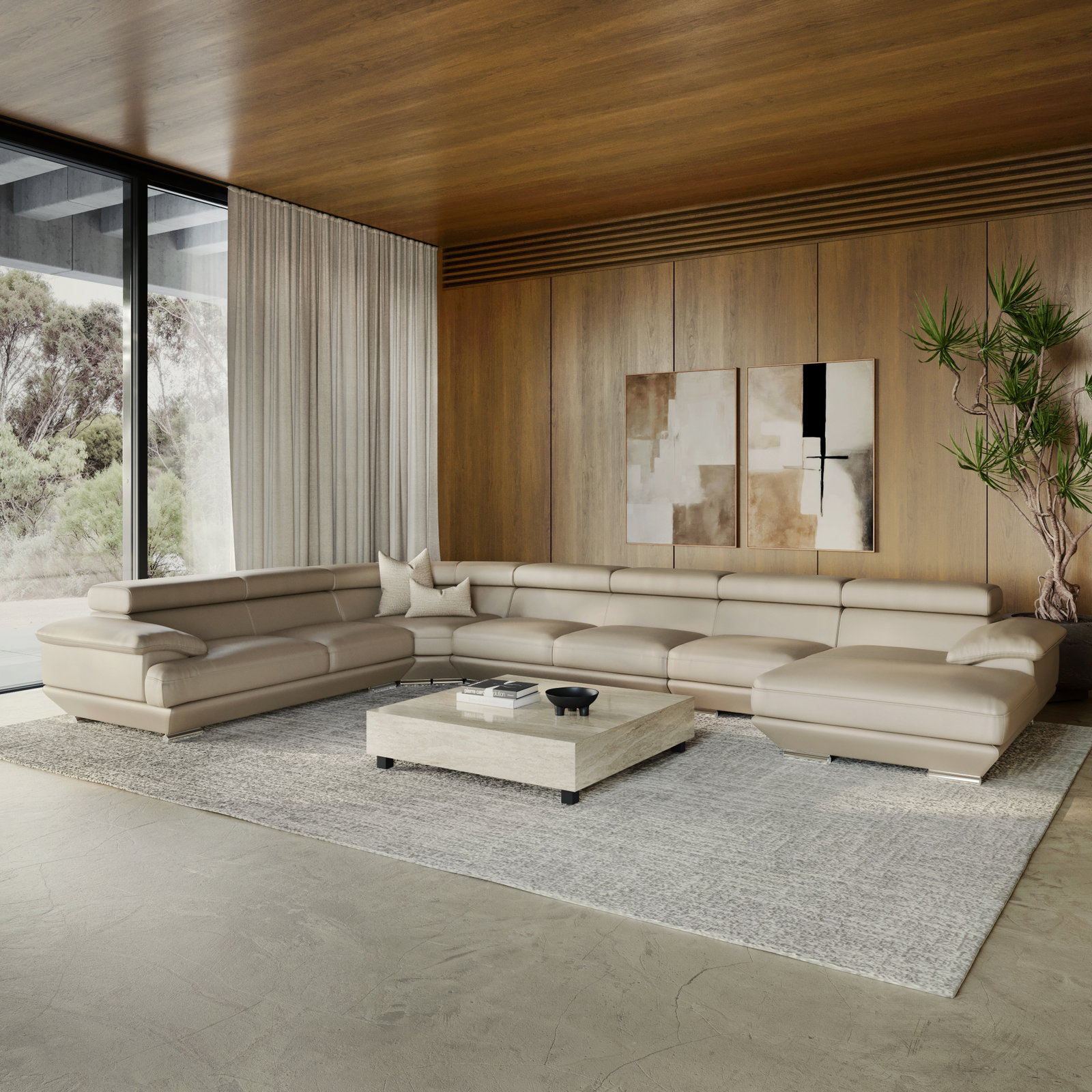 Lexington Leather Modular Lounge Option B