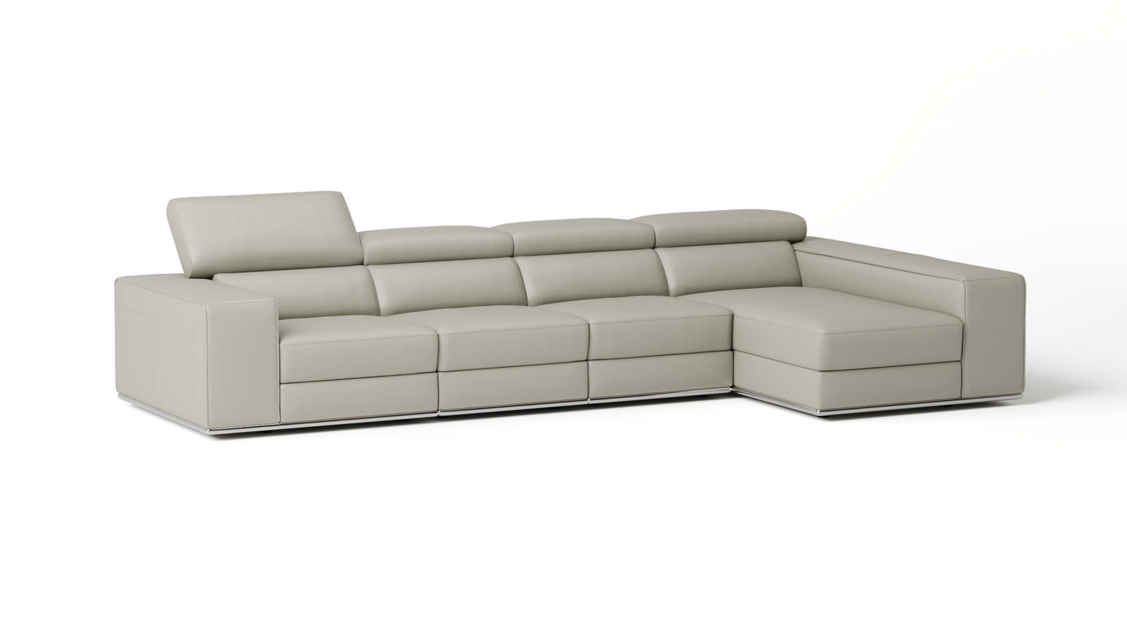 Lorenzo Leather Chaise Lounge Option B