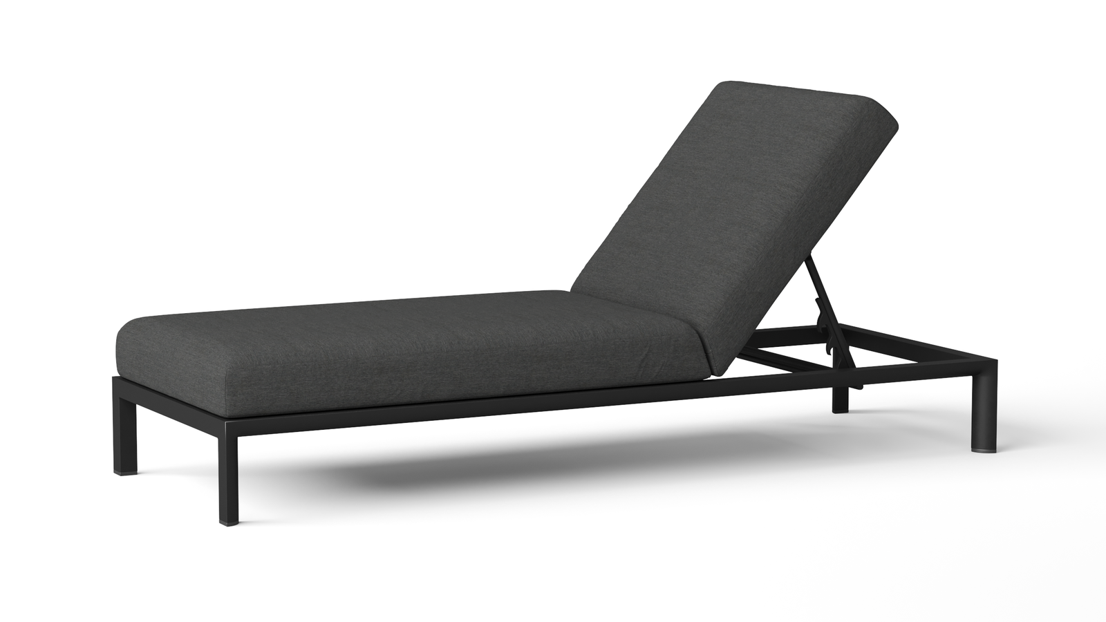 Manly Black Outdoor Sunlounge [2x Sunlounge Only]