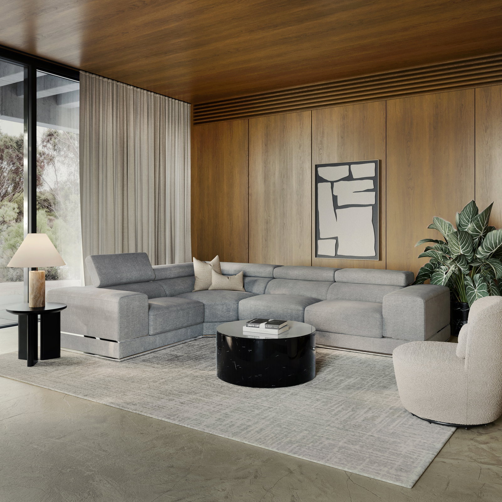 Napoleon Fabric Corner Lounge Option E