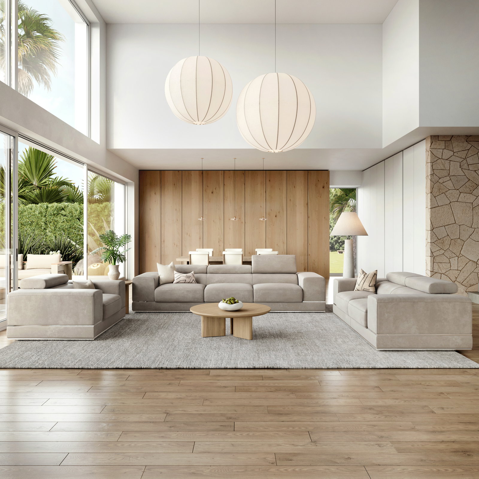 Napoleon Fabric Sofa Suite 3 + 2 + 1