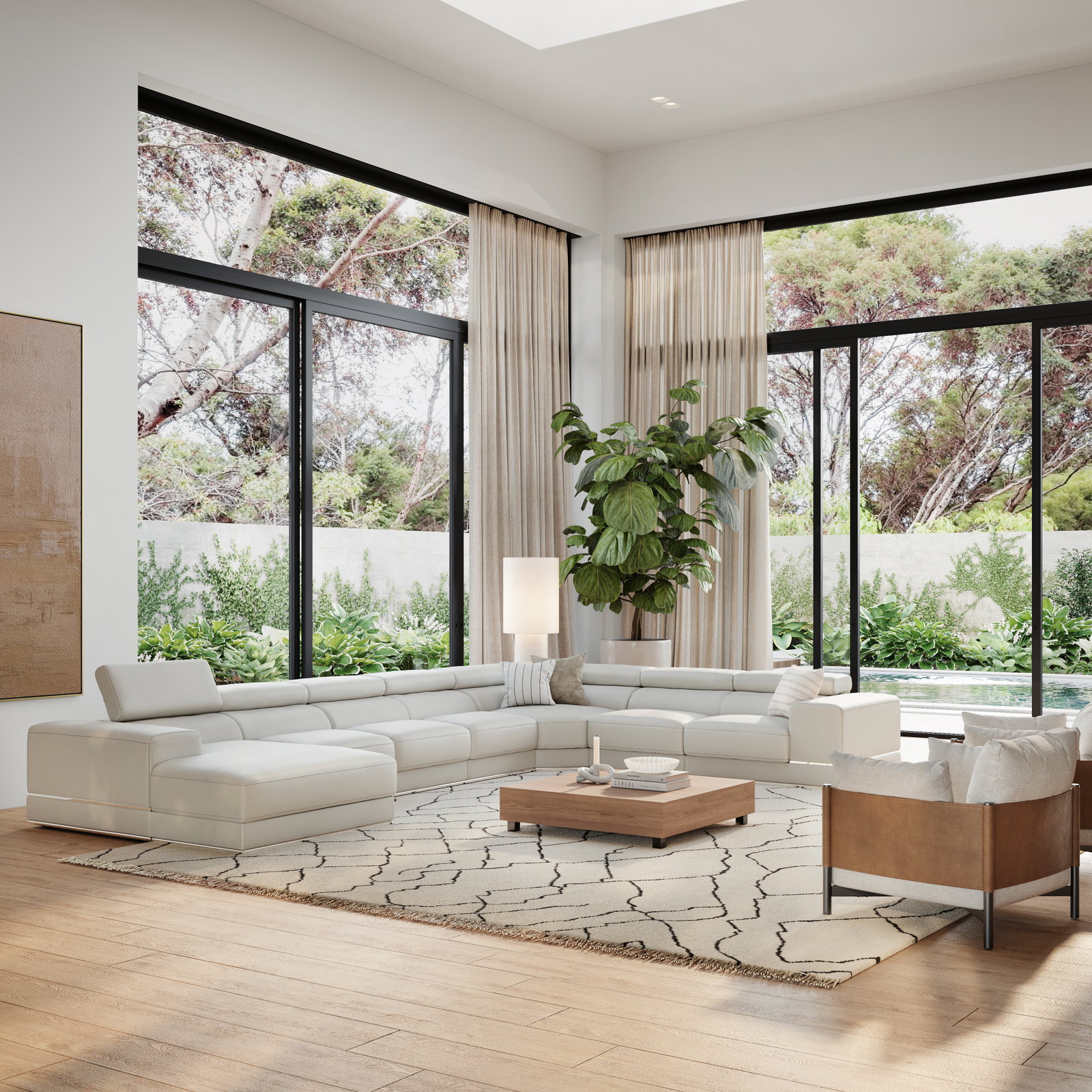 Napoleon Leather Modular Lounge Option B