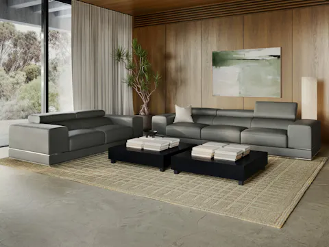 Napoleon Leather Sofa Suite 3 + 2