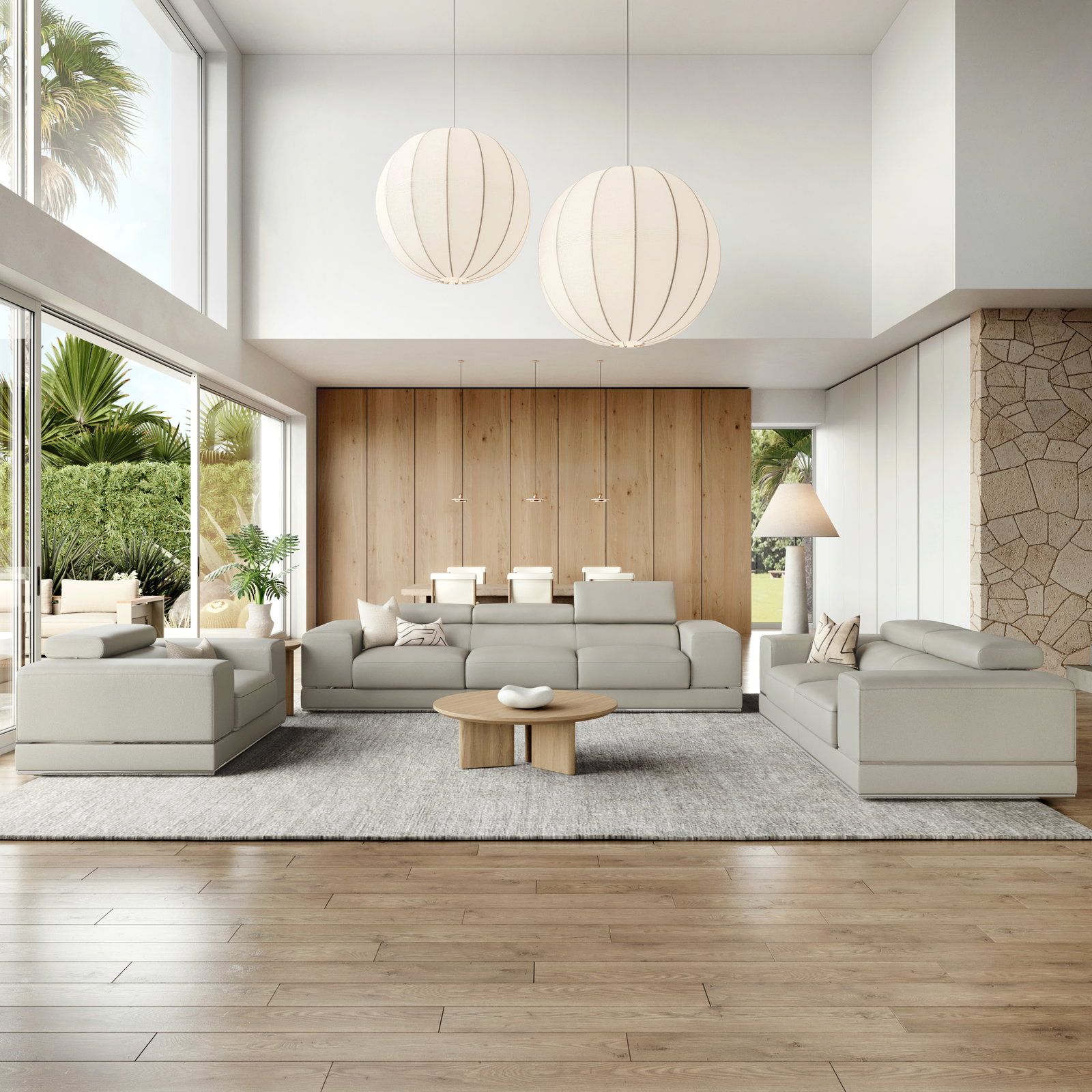 Napoleon Leather Sofa Suite 3 + 2 + 1