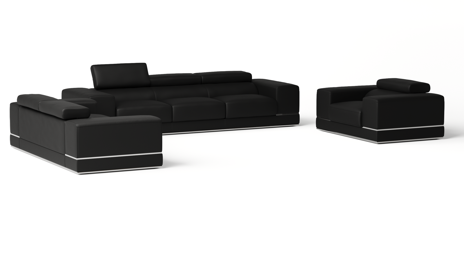 Napoleon Leather Sofa Suite 3 + 2 + 1