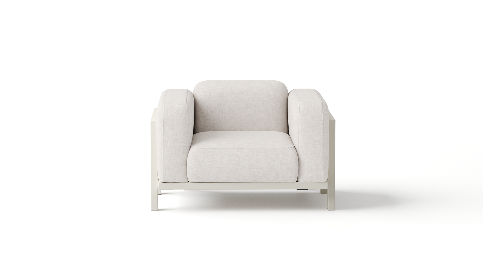 Noosaville Beige Outdoor Fabric Armchair