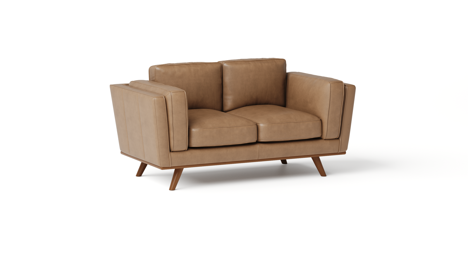 Olafur Leather Two Seat Sofa