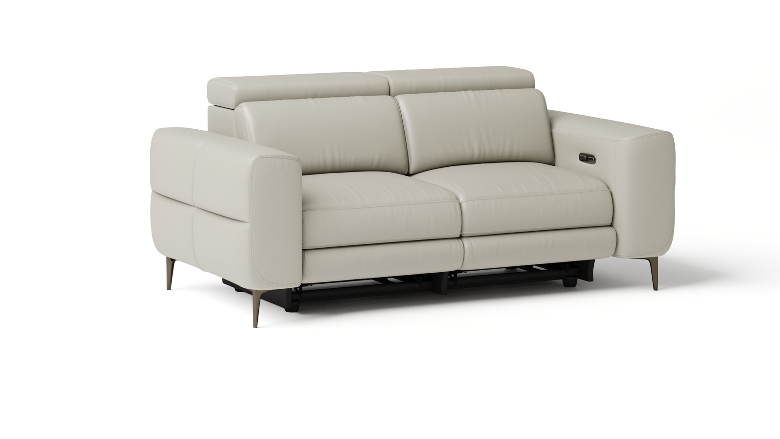 Osten Leather Two Seat Sofa Power Recliner, Power Headrest 6