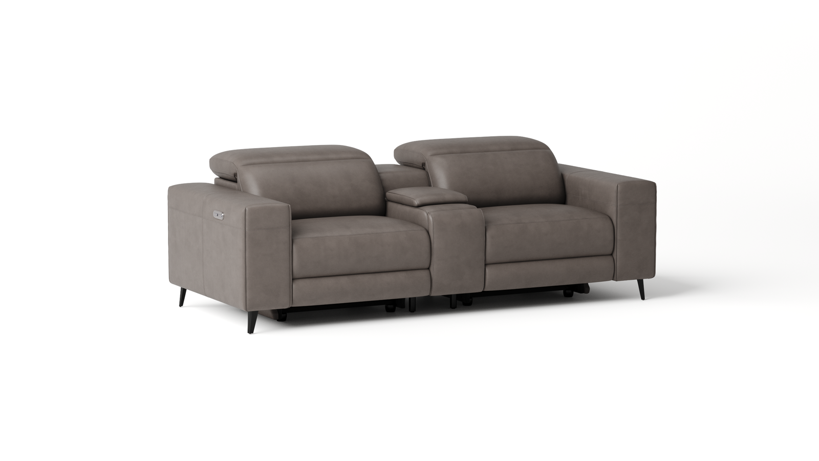 Stirling Leather 2 Seat Home Theatre Recliner Lounge