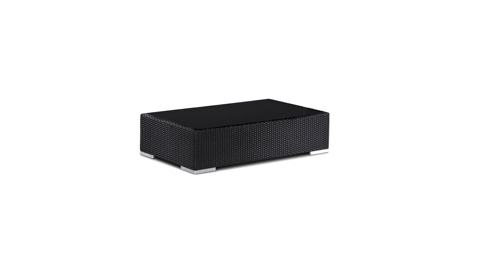  Moda Lowline Rectangular Coffee Table (Wicker Colour-modern Black - SKU668329) 1